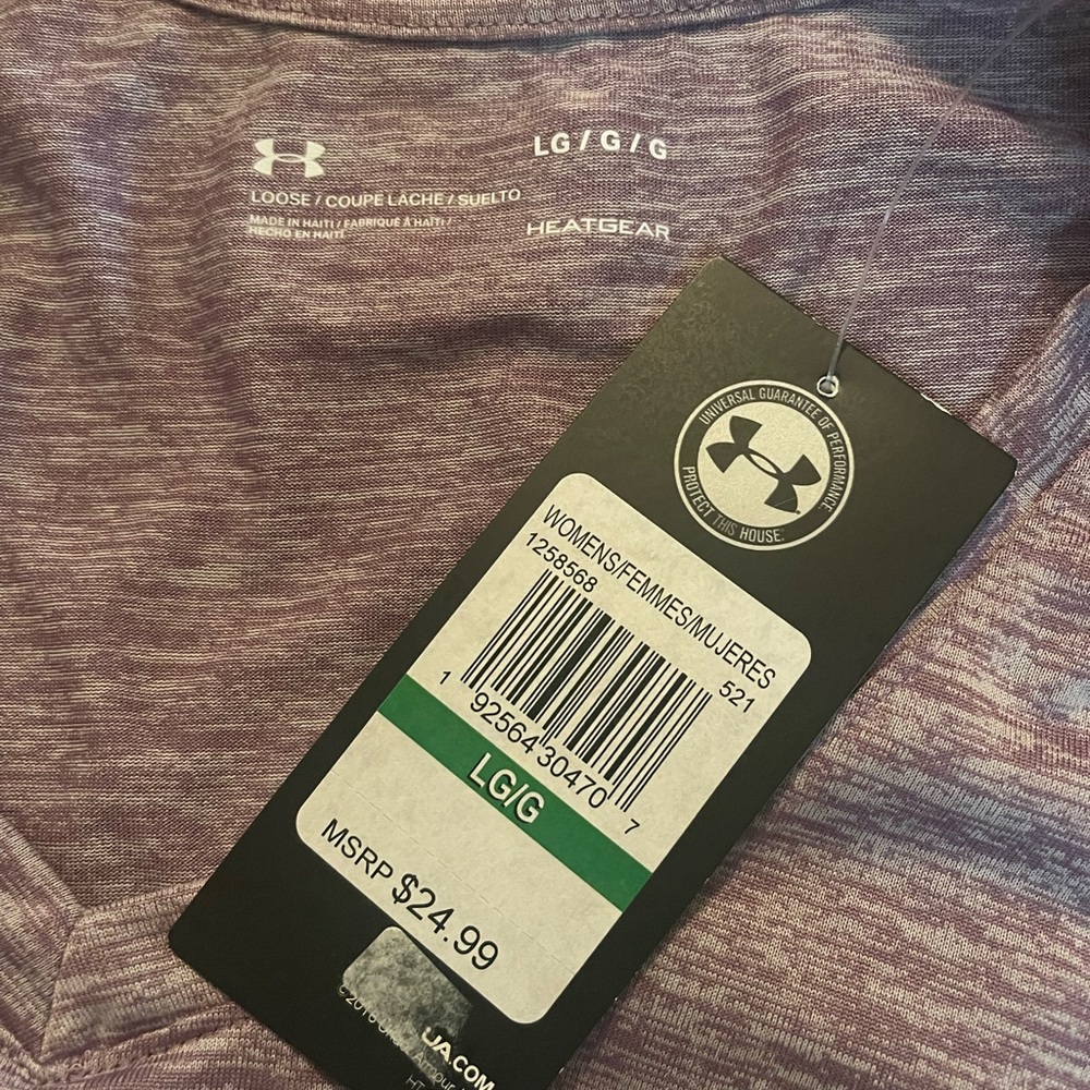 Under Armour Purple Polo Short Sleeve T-Shirt